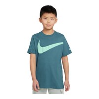 Nike Sportswear Boys' HBR Swoosh T Shirt, Kids', Crewneck, Cotton, Graphic Front_Flat