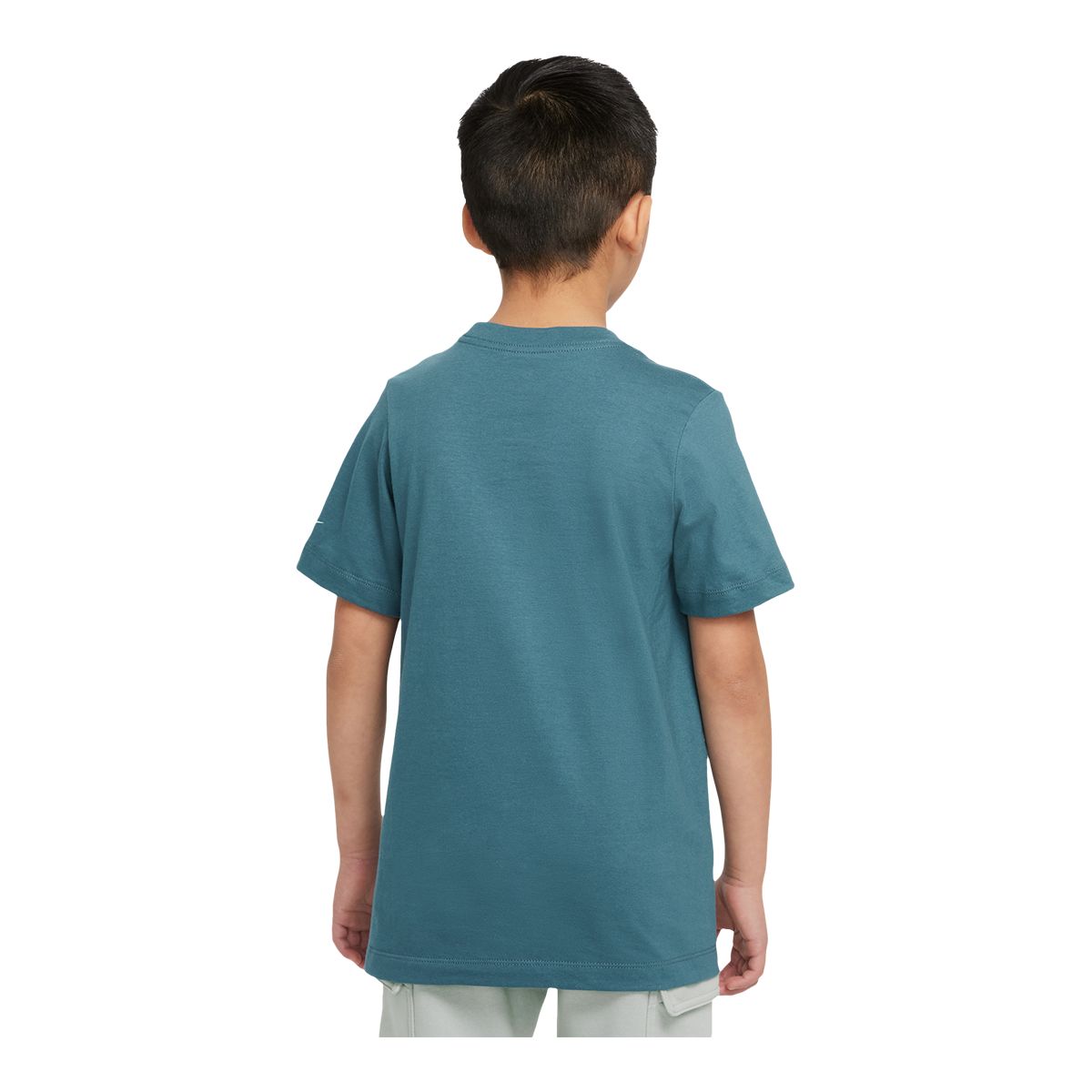 Nike Sportswear Boys' HBR Swoosh T Shirt, Kids', Crewneck, Cotton, Graphic