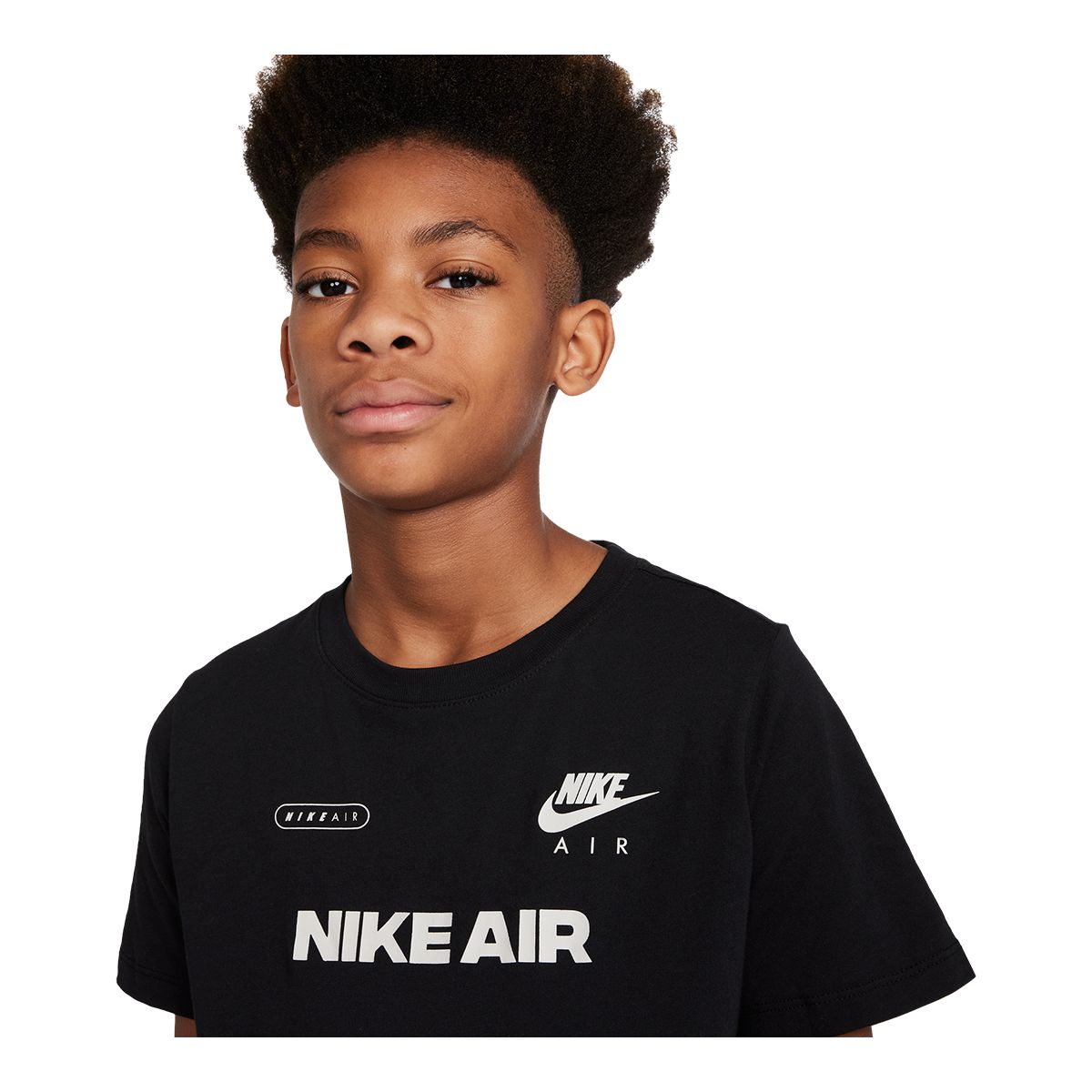 Nike Sportswear Boys' Air T Shirt, Kids', Crewneck, Cotton, Athletic, Graphic