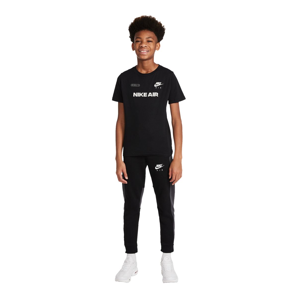 Nike Sportswear Boys' Air T Shirt, Kids', Crewneck, Cotton, Athletic, Graphic