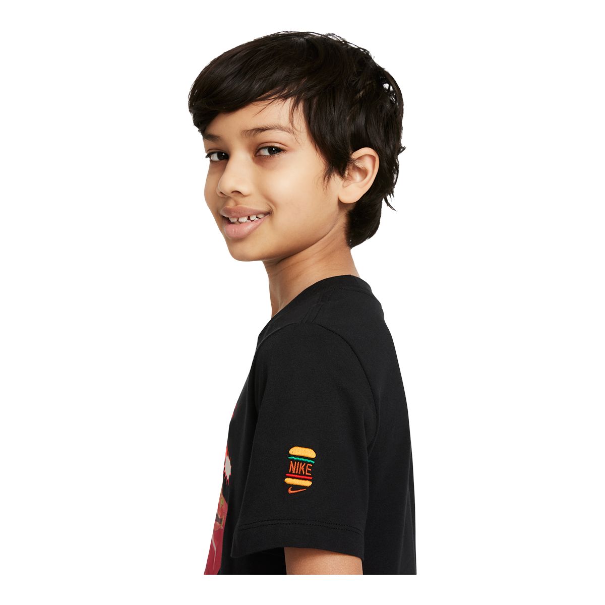 Nike Sportswear Boys' Sole Food T Shirt, Kids', Crewneck, Cotton, Athletic, Graphic