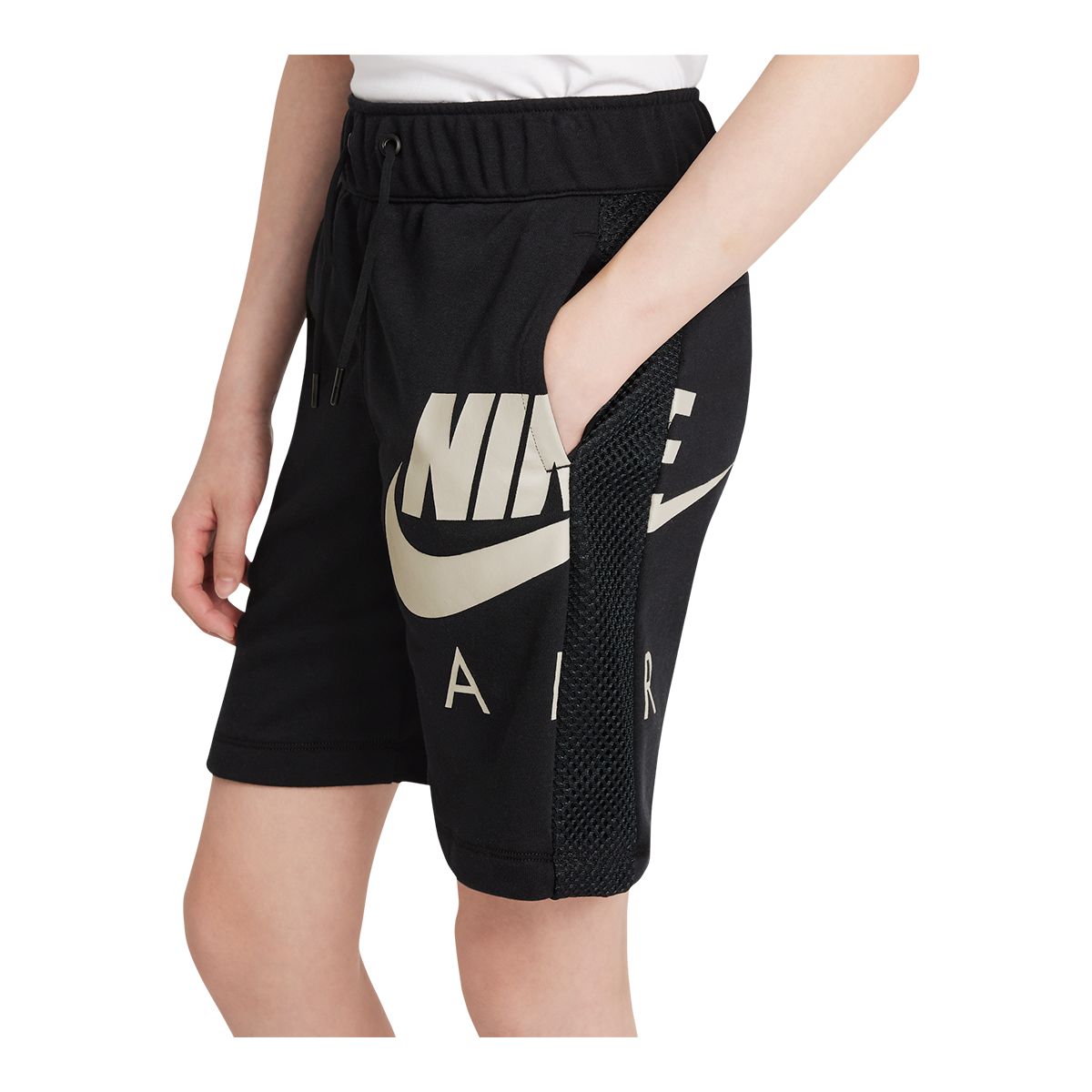 Nike Boys' Air Shorts, Kids', French Terry, Elastic Waistband, Pockets