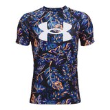 Under Armour Boys' Tech Big Logo Printed T Shirt, Kids, Crewneck, Quick Dry, Graphic Front_Flat