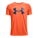 Under Armour Boys' Tech Big Logo T Shirt, Kids, Crewneck, Graphic Front_Flat
