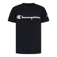 Champion Boys' Essential Script T Shirt Front_Flat