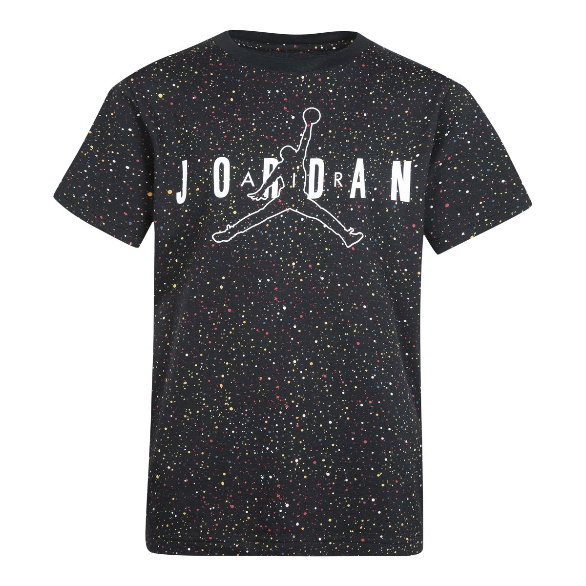 Jordan Boys' Color Mix Speckle All Over Print T Shirt
