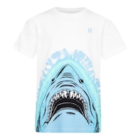 Hurley Boys' Shark Faux Tie-Dye T Shirt Front_Flat