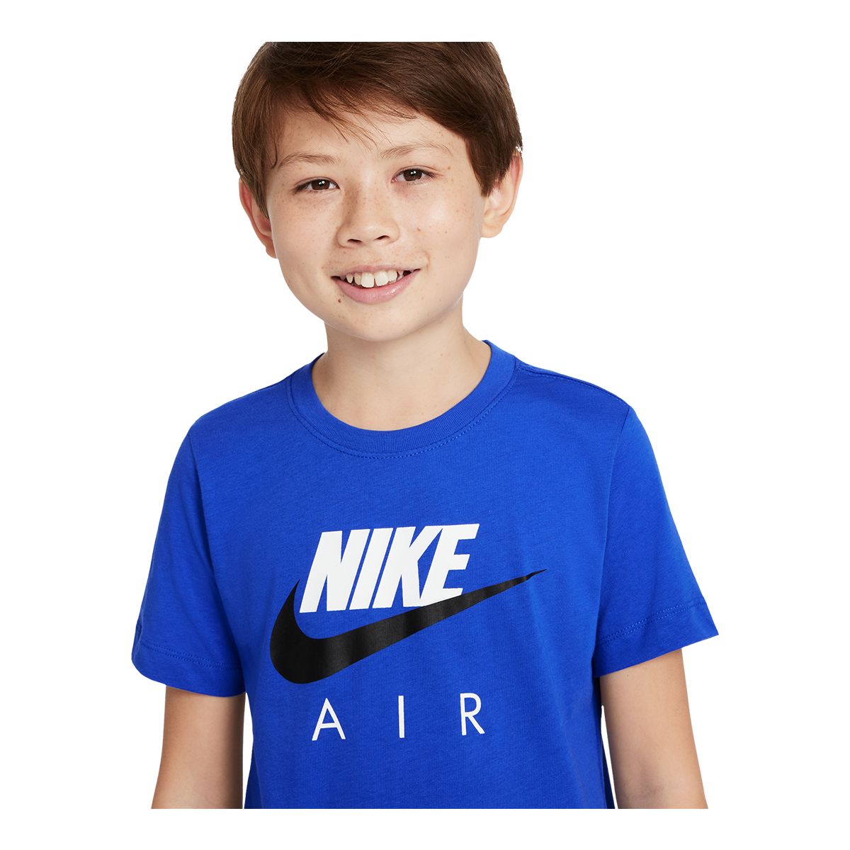 Nike Sportswear Boys' Air T Shirt, Kids', Crewneck, Cotton, Athletic, Graphic