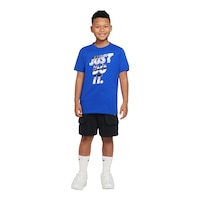 Nike Boys' Core Brandwork T Shirt, Kids', Crewneck, Cotton, Casual Front_Angled_Left
