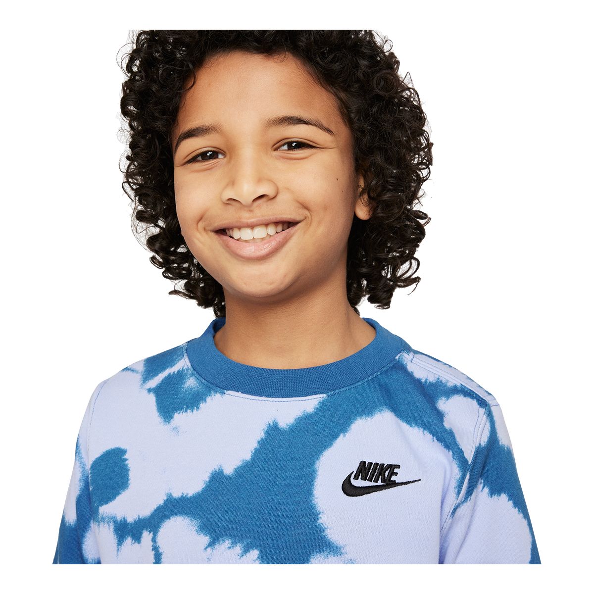 Nike Sportswear Boys' Neo Dye All Over Print French Terry Sweatshirt