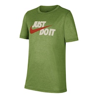 Nike Boys' Dri-FIT Just Do It Dye T Shirt, Kids, Quick Dry, Graphic Front_Angled_Left