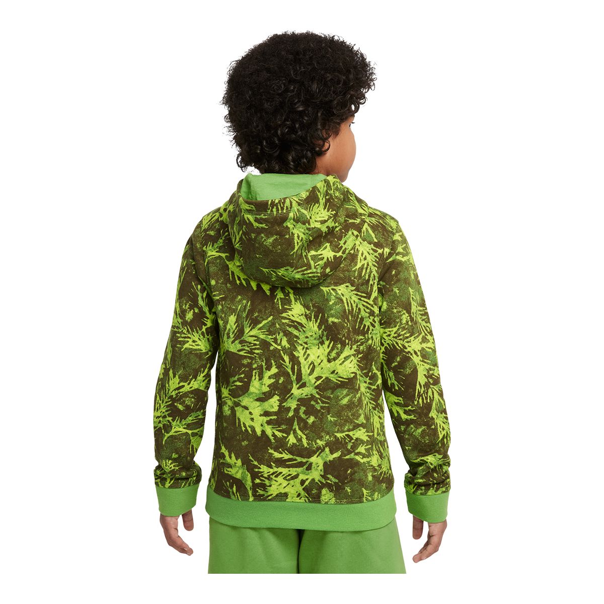 Nike Sportswear Boys' Camo Leaf French Terry Pullover Hoodie