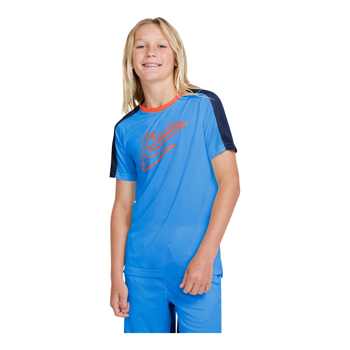 Nike Boys' Dri-FIT Performance HBR T Shirt, Kids, Crewneck, Athletic