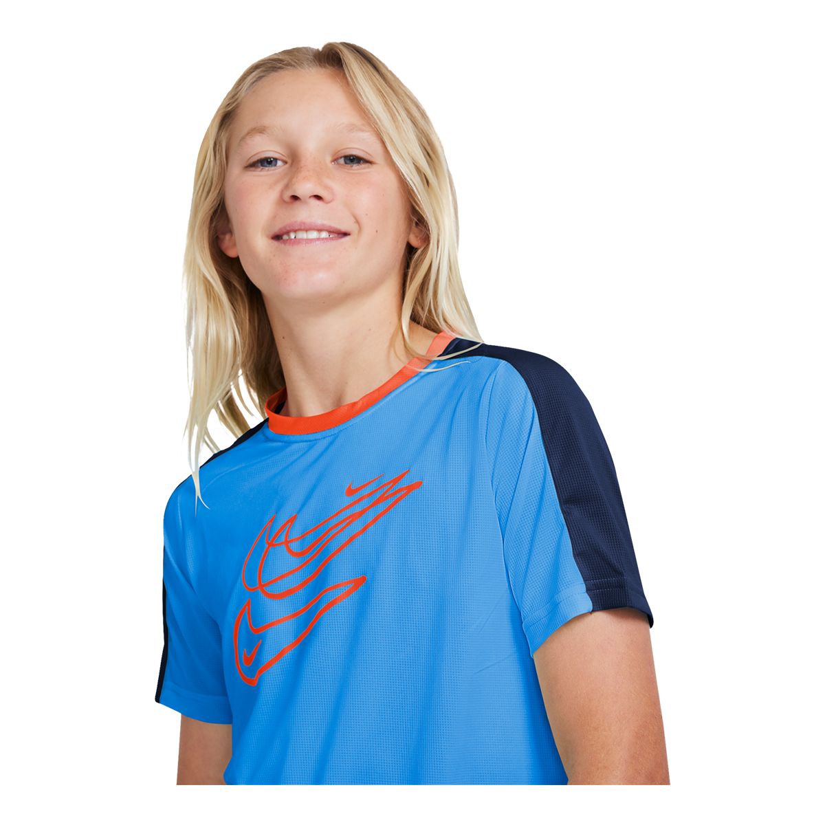 Nike Boys' Dri-FIT Performance HBR T Shirt, Kids, Crewneck, Athletic