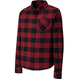 Ripzone Boys' Ghost Button Up Plaid Long Sleeve Shirt Front_Angled_Left