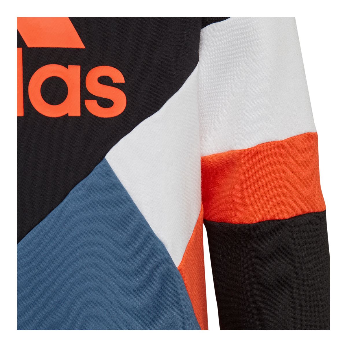 adidas Boys' Logo CB Fleece Pullover Hoodie