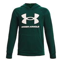 Under Armour Boys' Rival Fleece Pullover Hoodie Front_Flat