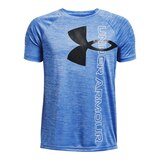 Under Armour Boys' Tech Split Logo Hybrid T Shirt Front_Flat