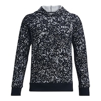 Under Armour Boys' Rival Fleece Printed Pullover Hoodie Front_Flat