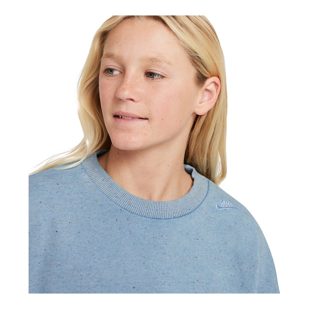 Nike Sportswear Boys' Icon Sweatshirt, Kids, Crewneck, Cotton, Graphic