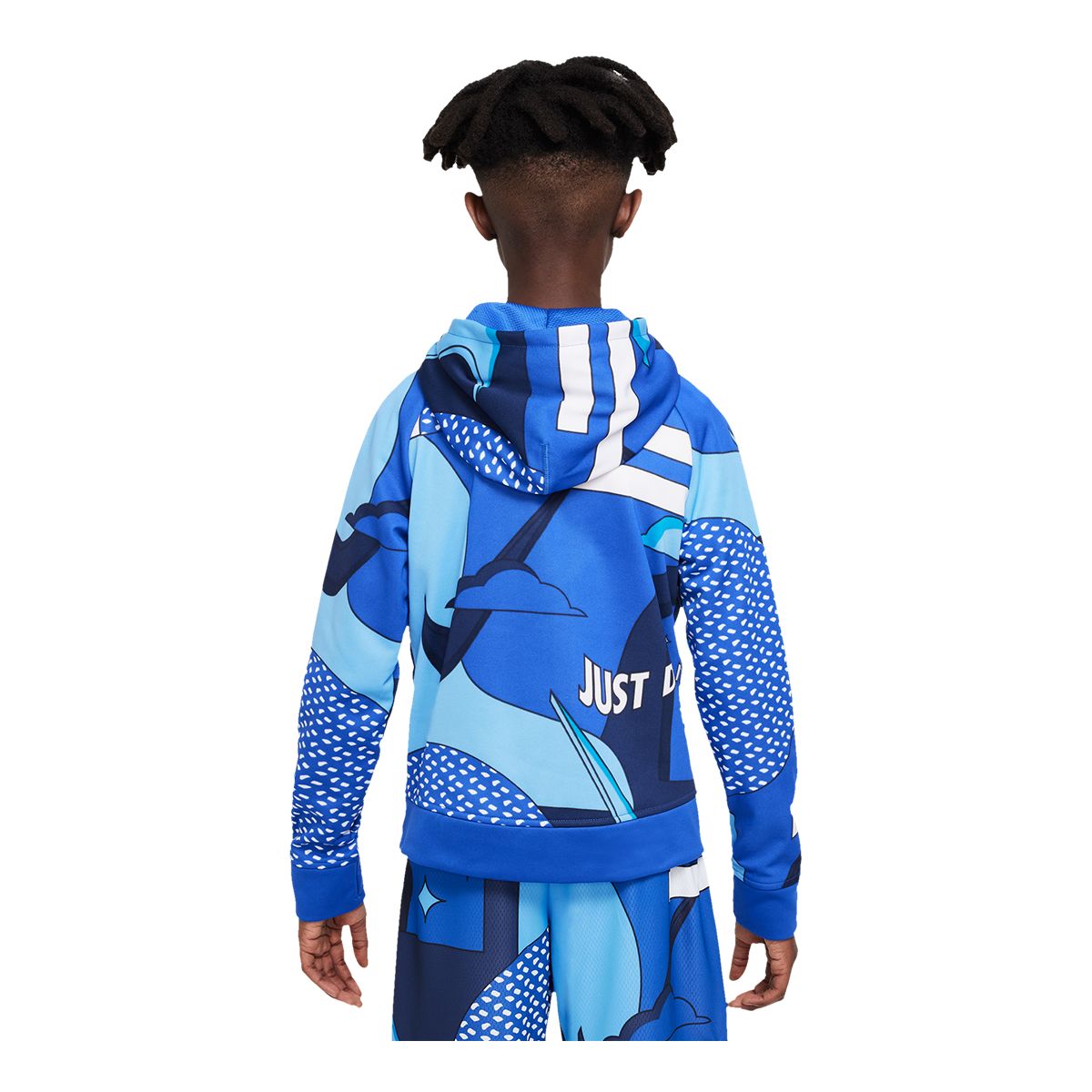 Nike Boys' Therma-FIT All Over Print Pullover Hoodie