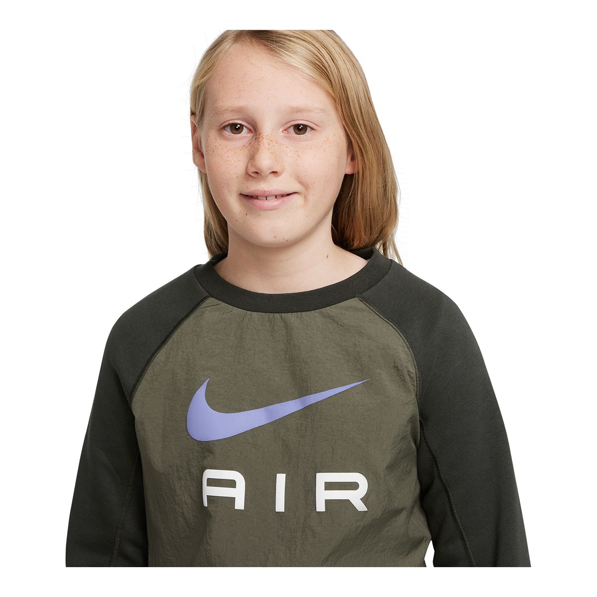 Nike Sportswear Boys Air Sweatshirt Kids Crewneck Cotton Fleece SportChek