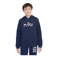 Nike Boys' Core HBR Hoodie, Kids', Pullover, Kangaroo Pocket Front_Flat