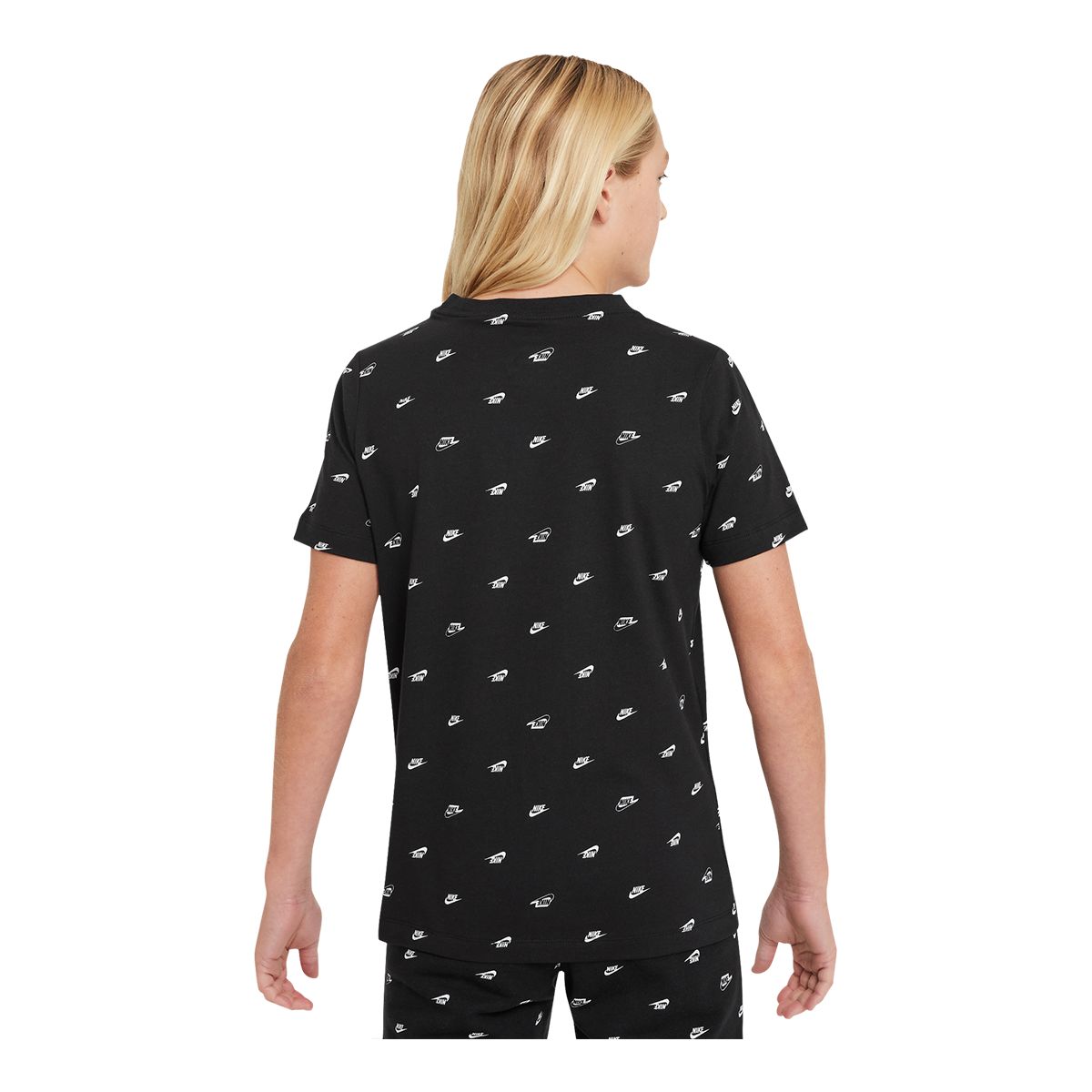 Nike All Over Print Swoosh T-Shirt, Clothing