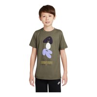 Nike Sportswear Boys' Air T Shirt, Kids', Crewneck, Cotton, Athletic, Graphic Front_Flat