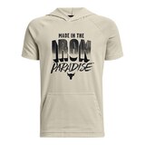 Under Armour Boys' Project Rock HC Short Sleeve Hoodie Front_Flat