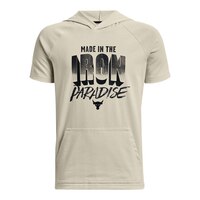 Under Armour Boys' Project Rock HC Short Sleeve Hoodie Front_Flat