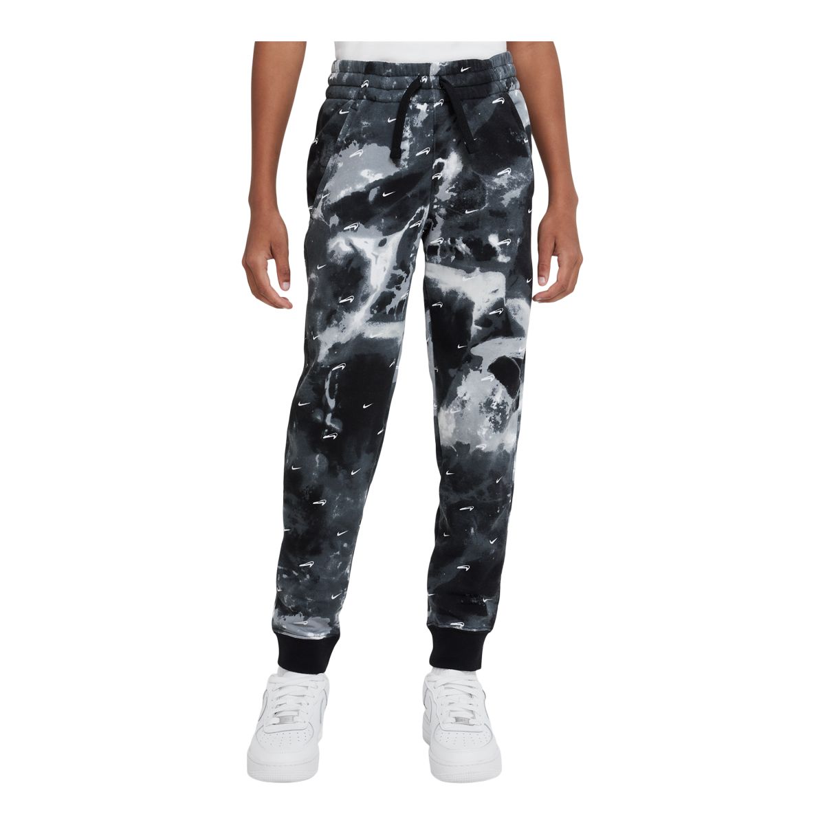 New York Jets Screen Print Camo Pants, Green/White