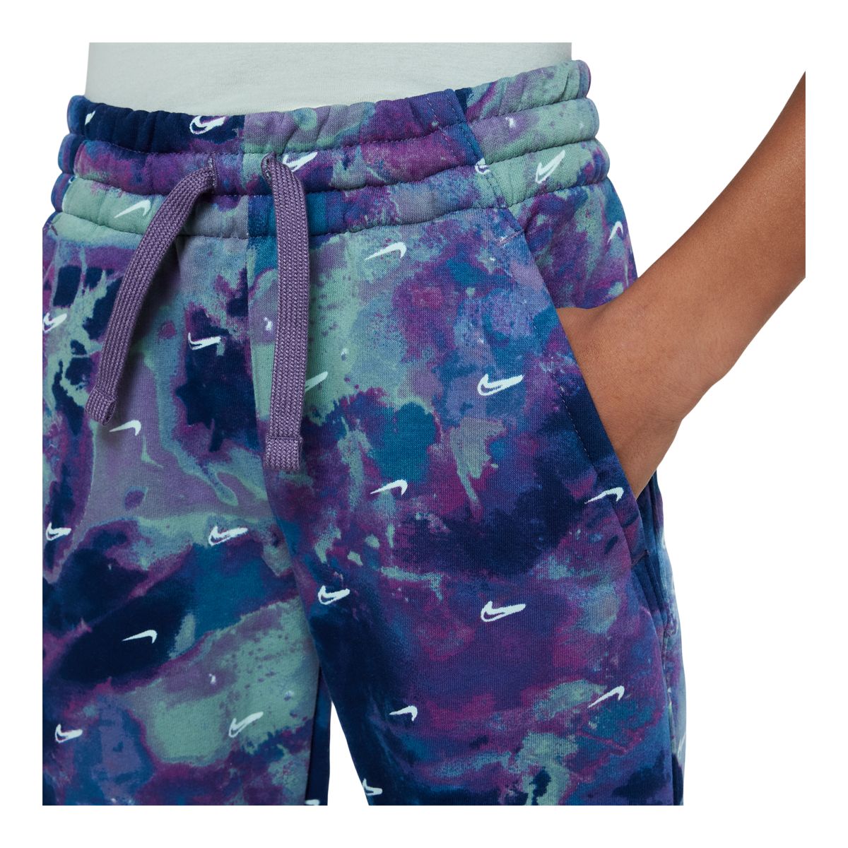 Nike Kids' Boys' Sportswear Club Fleece All Over Print Joggers Pants, Casual, Athletic