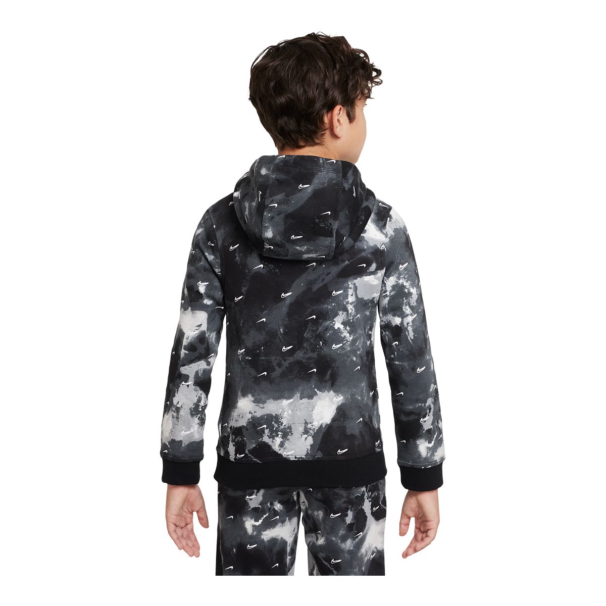 Nike Sportswear Boys' Club Fleece All Over Print Pullover Hoodie