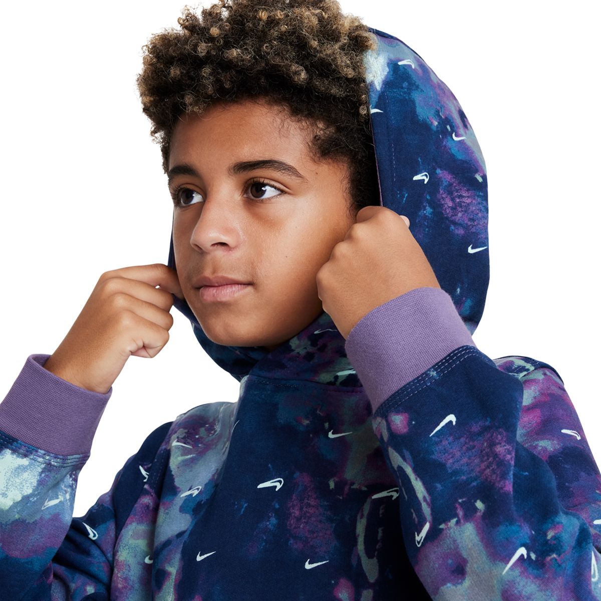Nike Sportswear Boys' Club Fleece All Over Print Pullover Hoodie | Sportchek