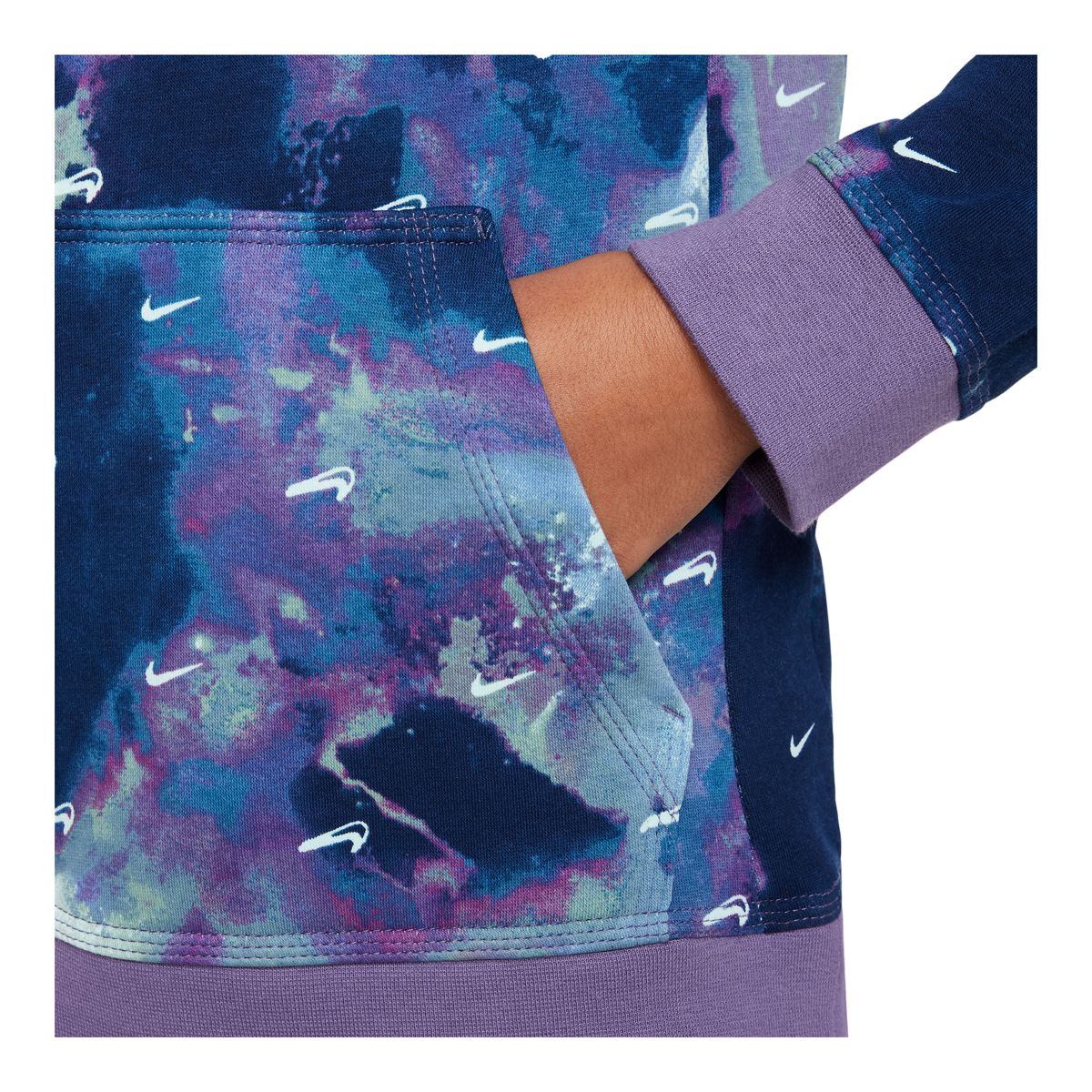 Nike Sportswear Boys' Club Fleece All Over Print Pullover Hoodie