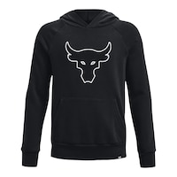 Under Armour Boys' Project Rock Applique Pullover Hoodie Front_Flat