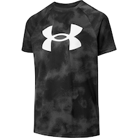 Under Armour Boys' Tech Big Logo Printed T Shirt Front_Angled_Left