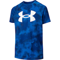 Under Armour Boys' Tech Big Logo Printed T Shirt Front_Angled_Left