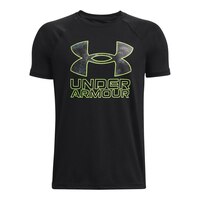 Under Armour Kids' Tech Hybrid Print Fill T Shirt Front_Flat
