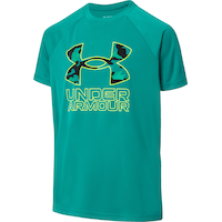 Under Armour Boys' Tech Hybrid Print Fill T Shirt Front_Angled_Left