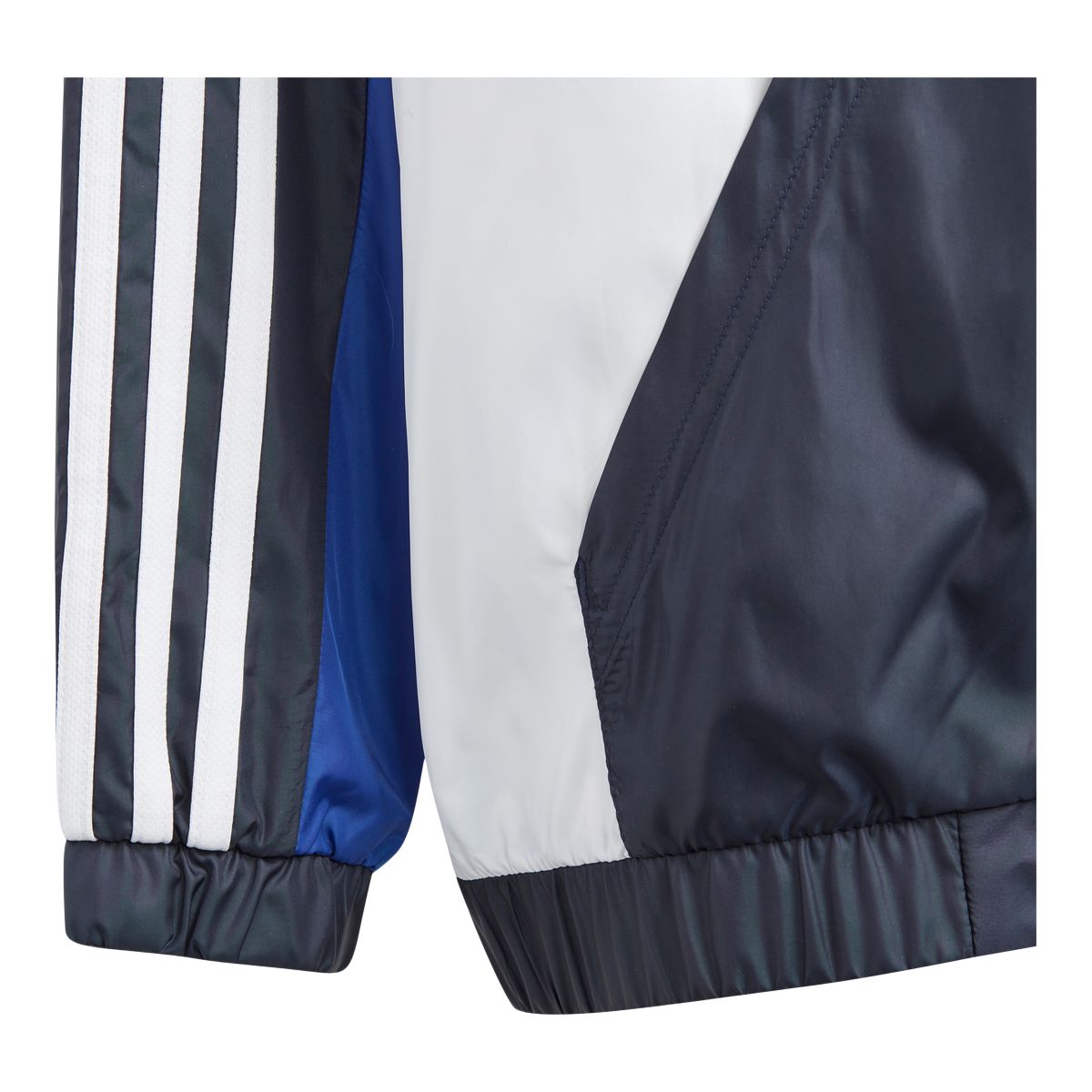 adidas Boys' 3-Stripe Color Block Windbreaker Jacket