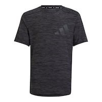 adidas Boys' Train Icons HTR T Shirt Front_Flat