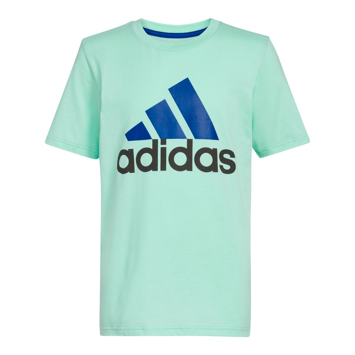 adidas Boys' Always On 2 Tone Badge Of Sport T Shirt