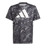 adidas Boys' Essentials All Over Print T Shirt Front_Flat