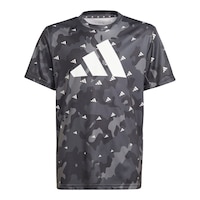 adidas Boys' Essentials All Over Print T Shirt Front_Flat