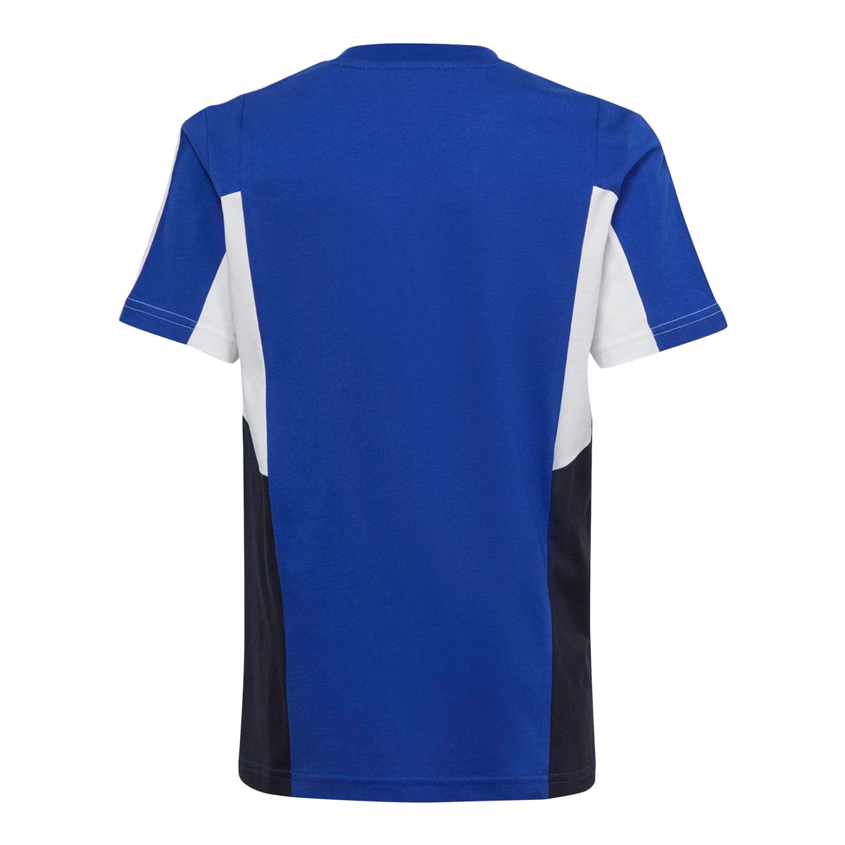 adidas Boys' Essentials 3-Stripe Color Block T Shirt
