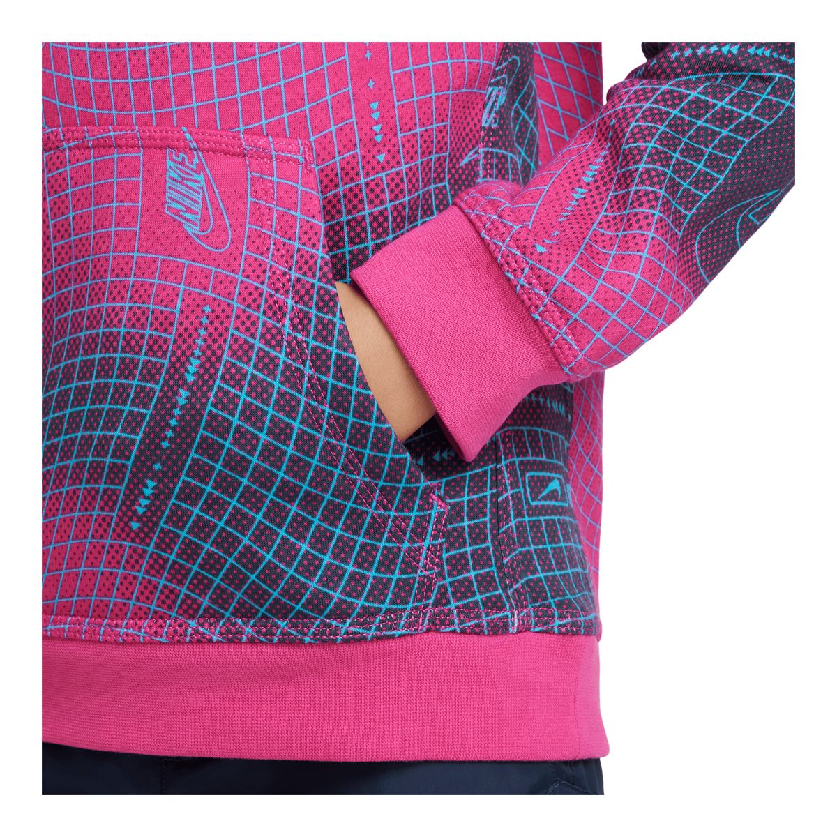 Nike Sportswear Boys' Club All Over Print Pullover Hoodie