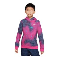 Nike Sportswear Boys' Club All Over Print Pullover Hoodie Front_Flat