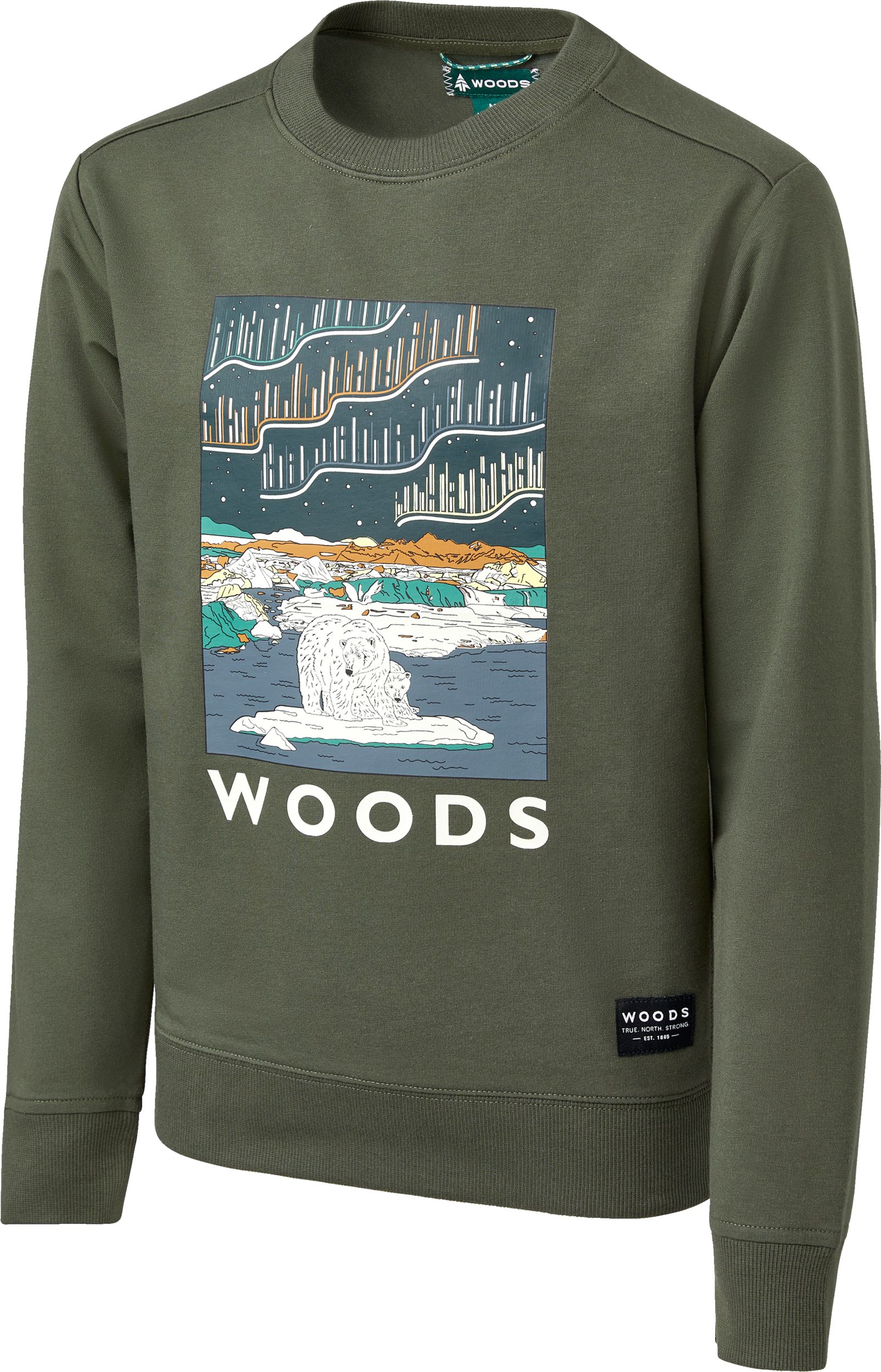 Woods Kids' Lawson Northern Lights Sweatshirt